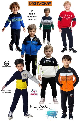 Completo tuta bambino felpa - in,
